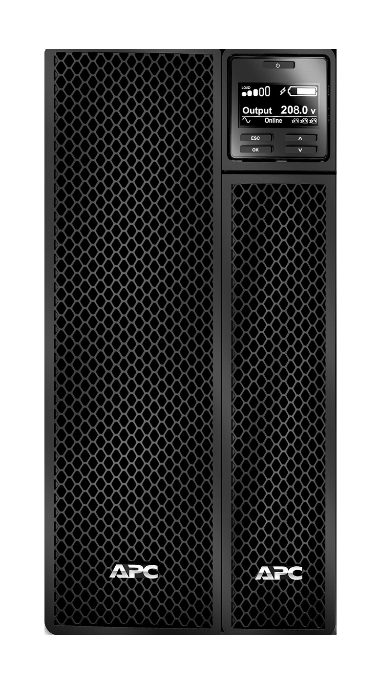 SRT3000XLT-5KTF - APC Smart-UPS On-Line, 3kVA, Tower, 208/220/230/240V input, 120/208/240V output, 12× 5-20R + 2× L6-20R + 1× L6-30R